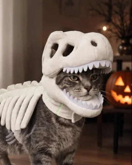 Lichtgevend dinoskelet